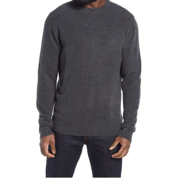 Nordstrom Men's Grey Brushed Knit Casual Classic Crewneck Sweater Size XL - Picture 1 of 4